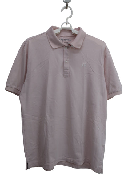 Travis Mathew ポロシャツ 薄ピンク メンズ L B