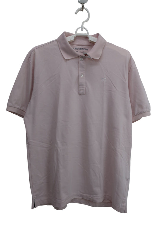 Travis Mathew ポロシャツ 薄ピンク メンズ L B
