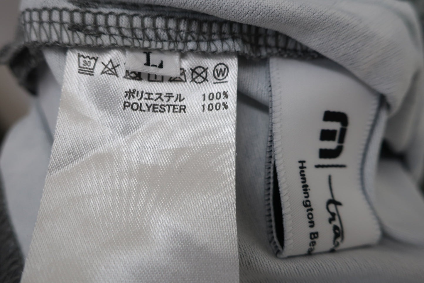 Travis Mathew ポロシャツ グレー緑植物柄 メンズ L A