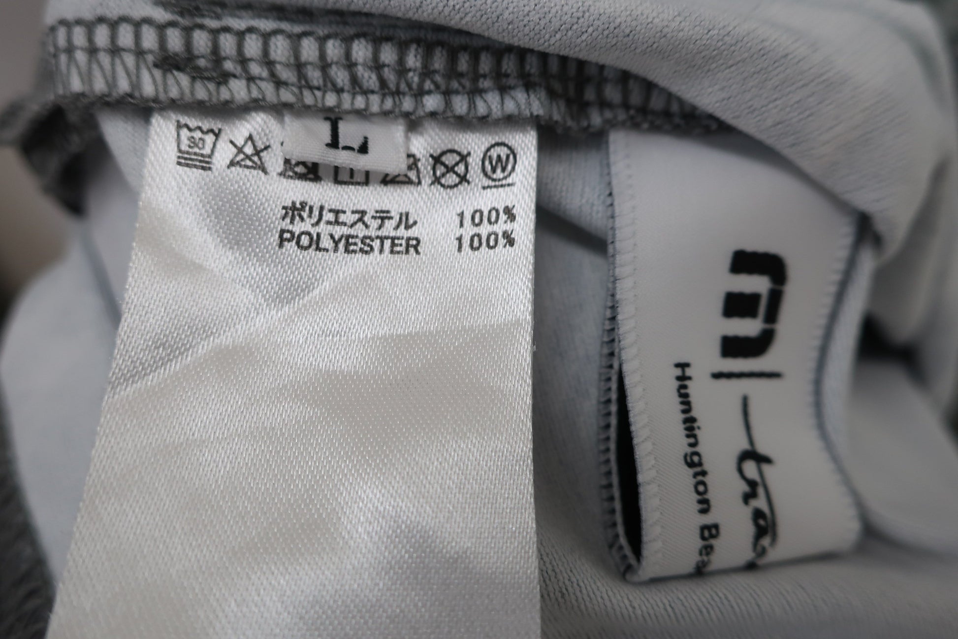 Travis Mathew ポロシャツ グレー緑植物柄 メンズ L A