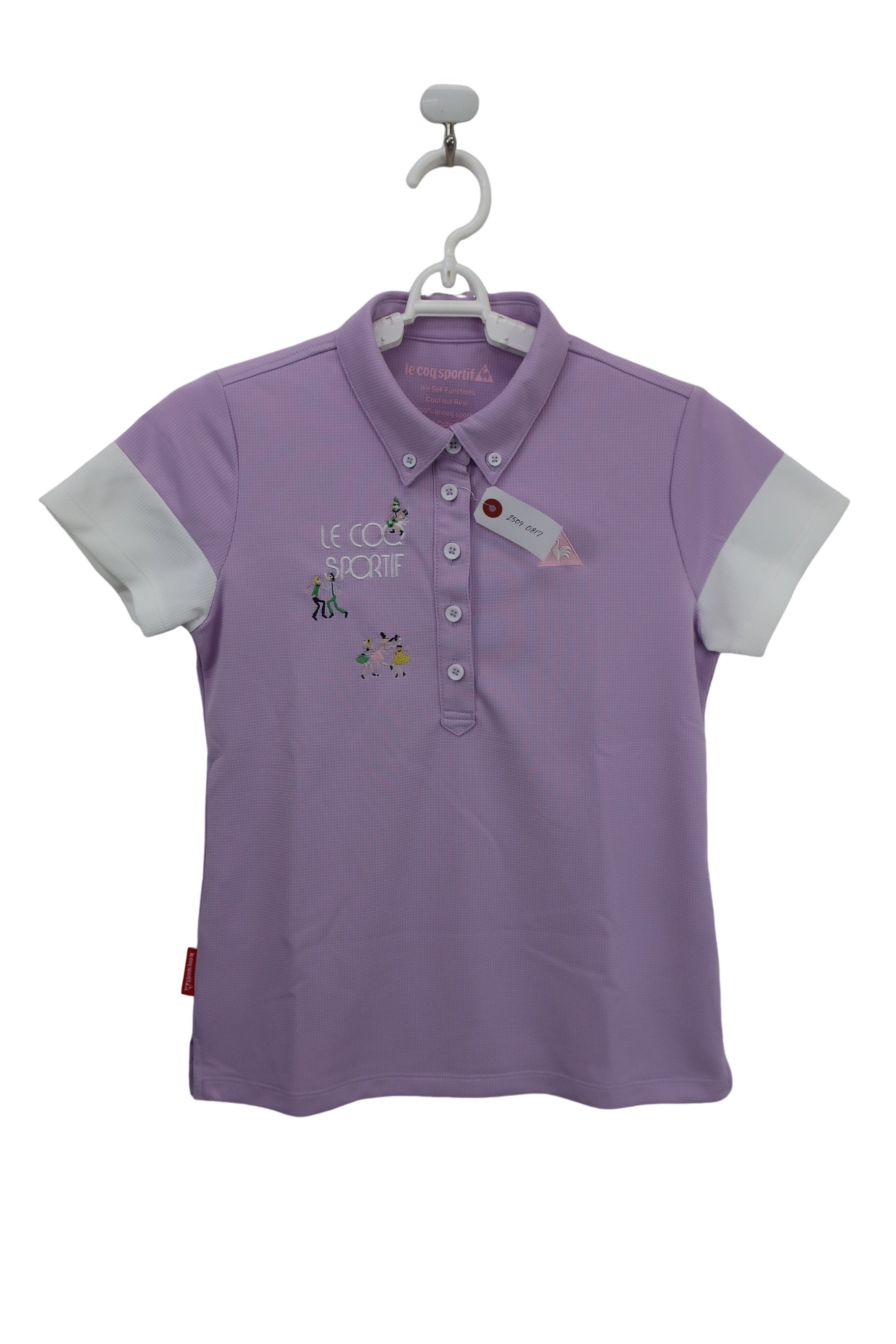 le coq sportif(ルコックスポルティフ) ポロシャツ 紫 レディース M A
