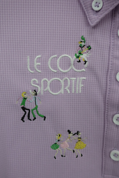 le coq sportif(ルコックスポルティフ) ポロシャツ 紫 レディース M A