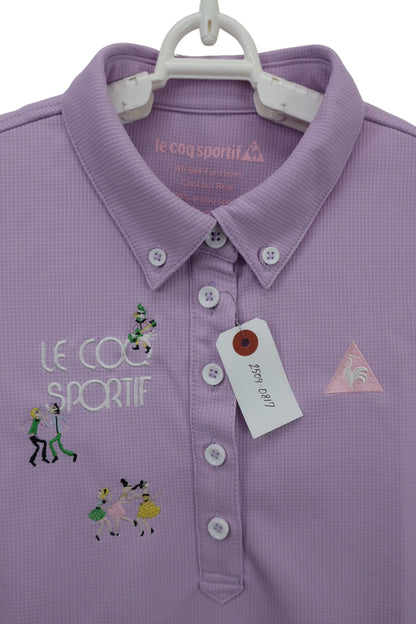 le coq sportif(ルコックスポルティフ) ポロシャツ 紫 レディース M A