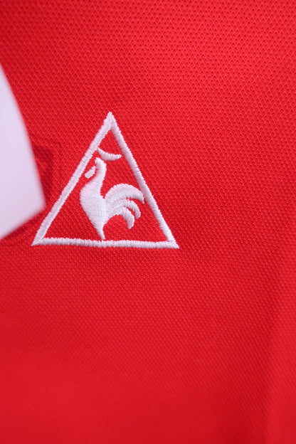 le coq sportif(ルコックスポルティフ) ポロシャツ 赤 レディース M A