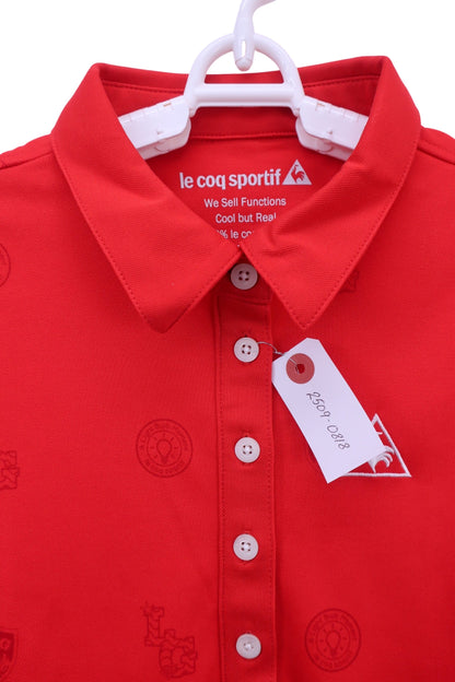 le coq sportif(ルコックスポルティフ) ポロシャツ 赤 レディース M A