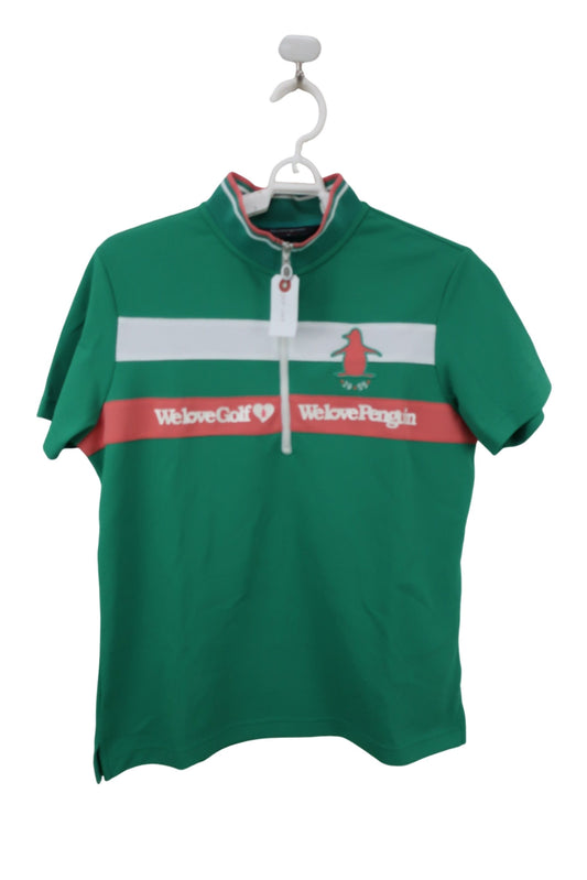 Munsingwear(マンシングウェア) ハーフジップシャツ 緑 レディース M A