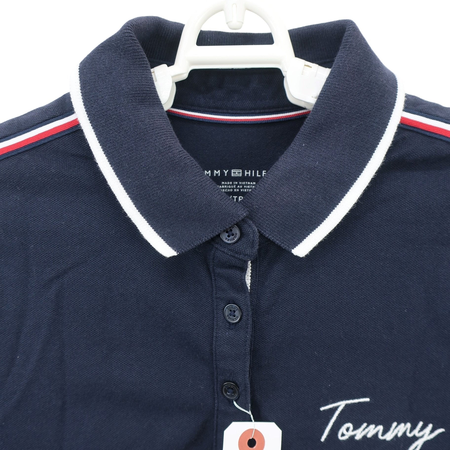 TOMMY HILFIGER(トミーヒルフィガー) ポロシャツ ネイビー レディース XS B