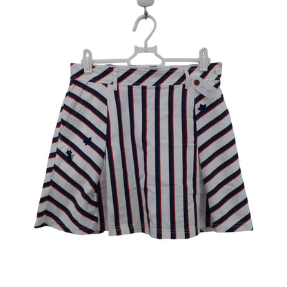 le coq sportif(ルコックスポルティフ) スカート 白青赤ストライプ レディース 9 B