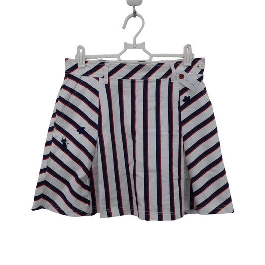 le coq sportif(ルコックスポルティフ) スカート 白青赤ストライプ レディース 9 B