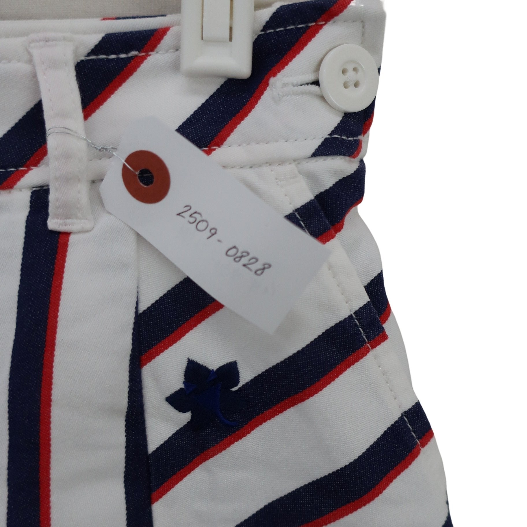 le coq sportif(ルコックスポルティフ) スカート 白青赤ストライプ レディース 9 B