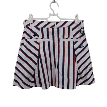 le coq sportif(ルコックスポルティフ) スカート 白青赤ストライプ レディース 9 B