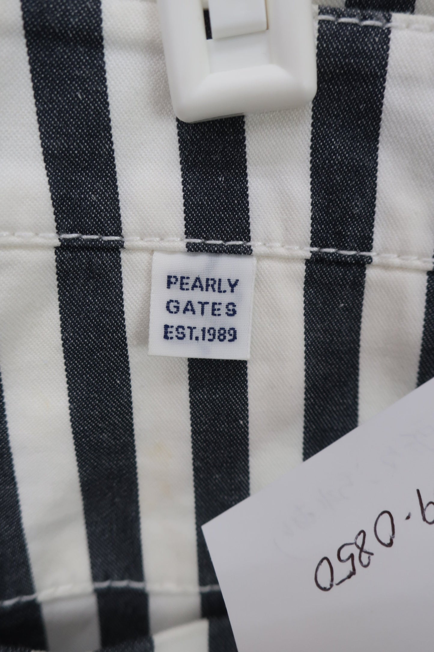 PEARLY GATES(パーリーゲイツ) パンツ 白グレーストライプ レディース 1 055-131523 C
