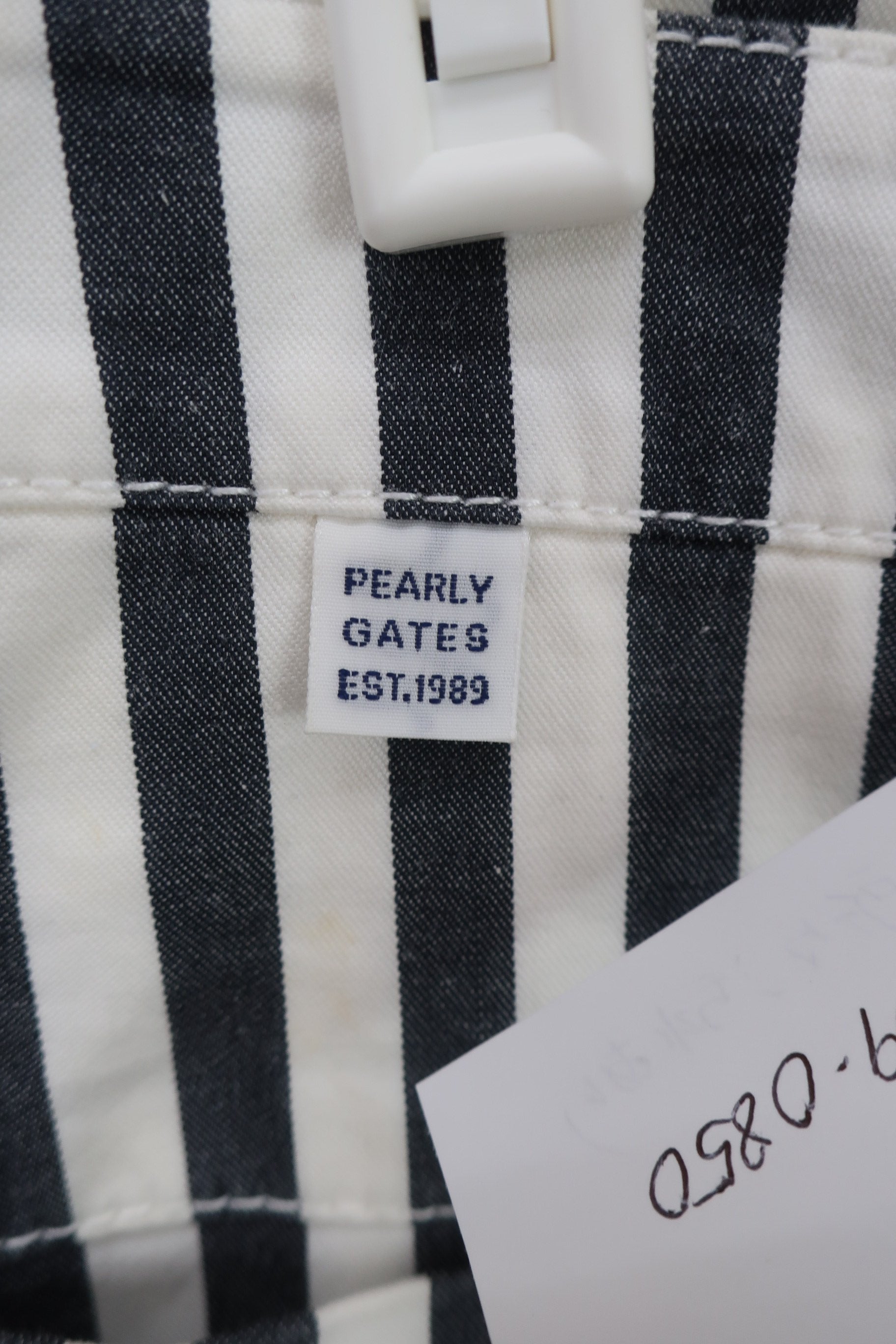 PEARLY GATES(パーリーゲイツ) パンツ 白グレーストライプ レディース 1 055-131523 C