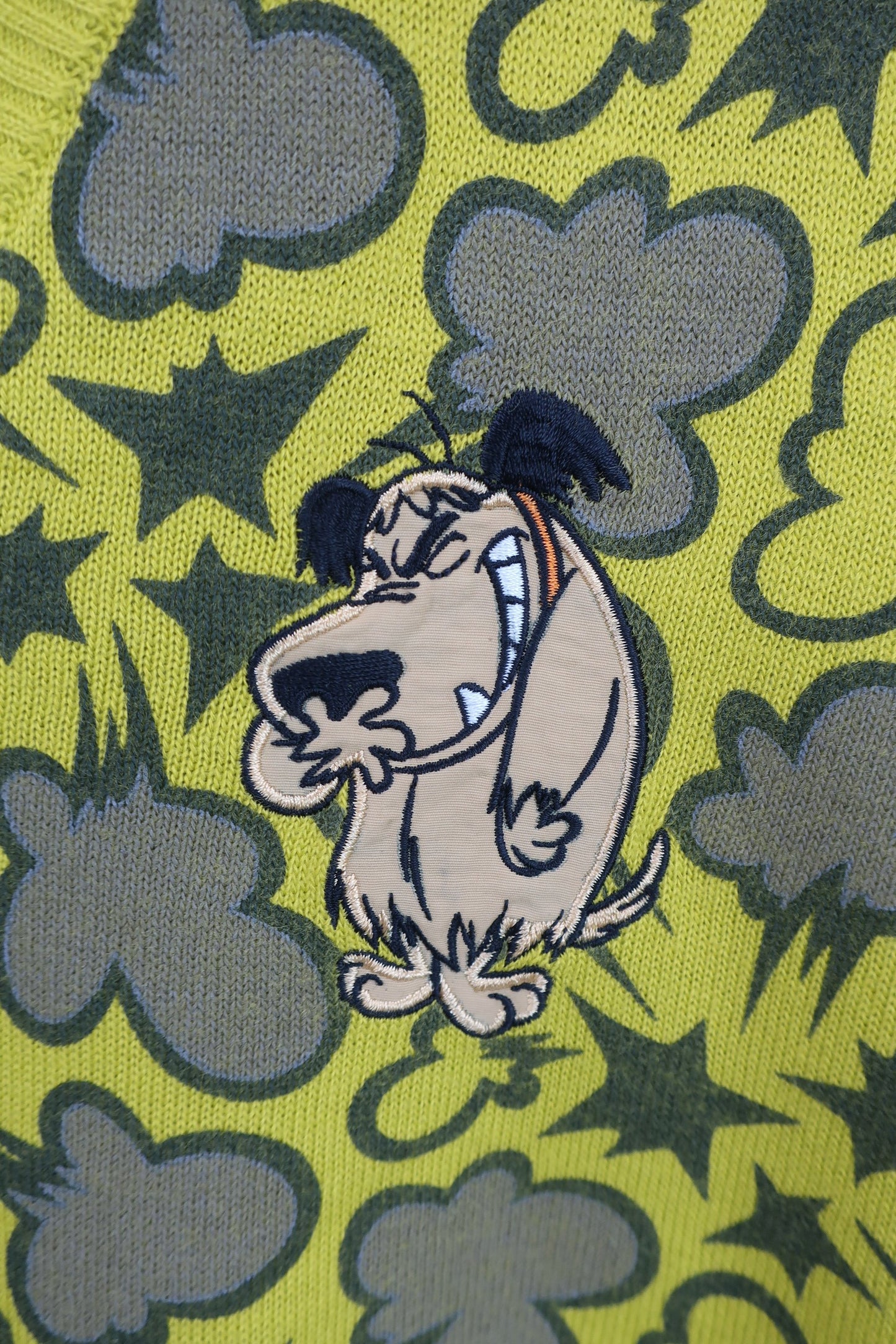 FICCE GOLF(フィッツェゴルフ) ニットベスト 黄色総柄 メンズ LL A