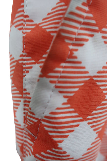 le coq sportif(ルコックスポルティフ) ハーフパンツ オレンジ系白チェック柄 メンズ LL A