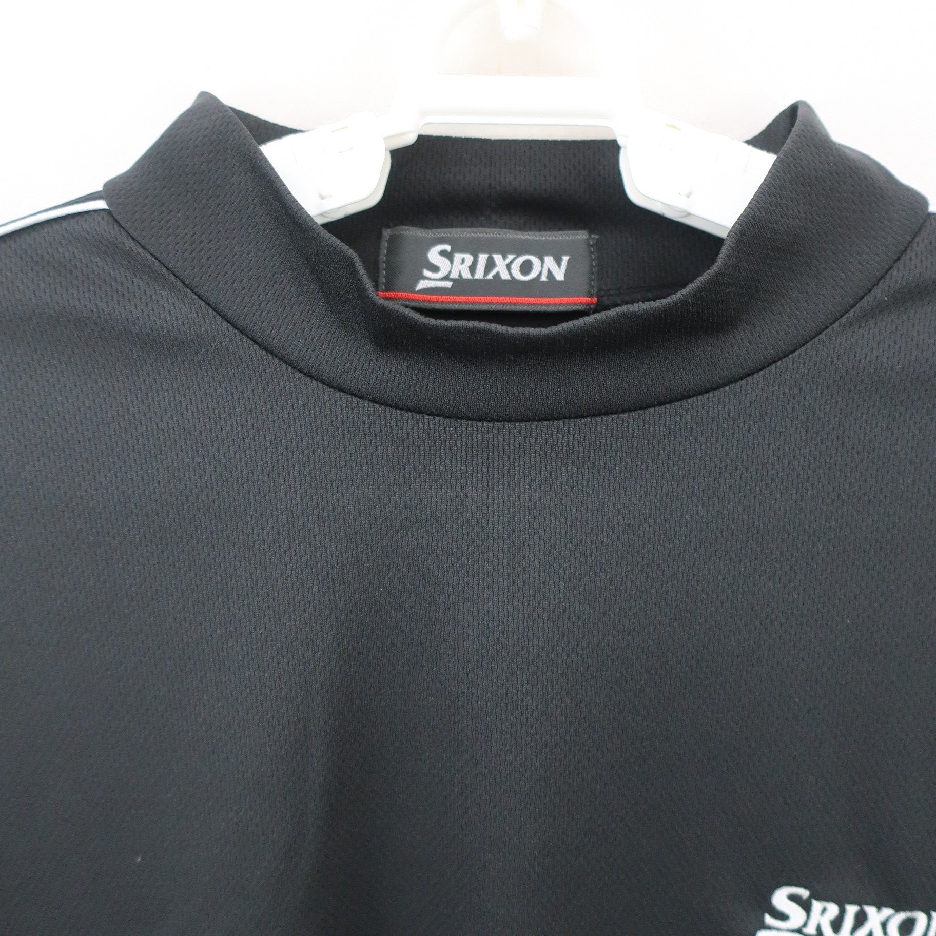 SRIXON(スリクソン) 半袖モックネックシャツ 黒 メンズ M~L A