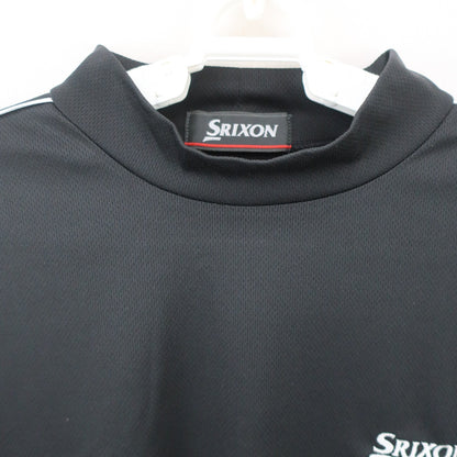 SRIXON(スリクソン) 半袖モックネックシャツ 黒 メンズ M~L A