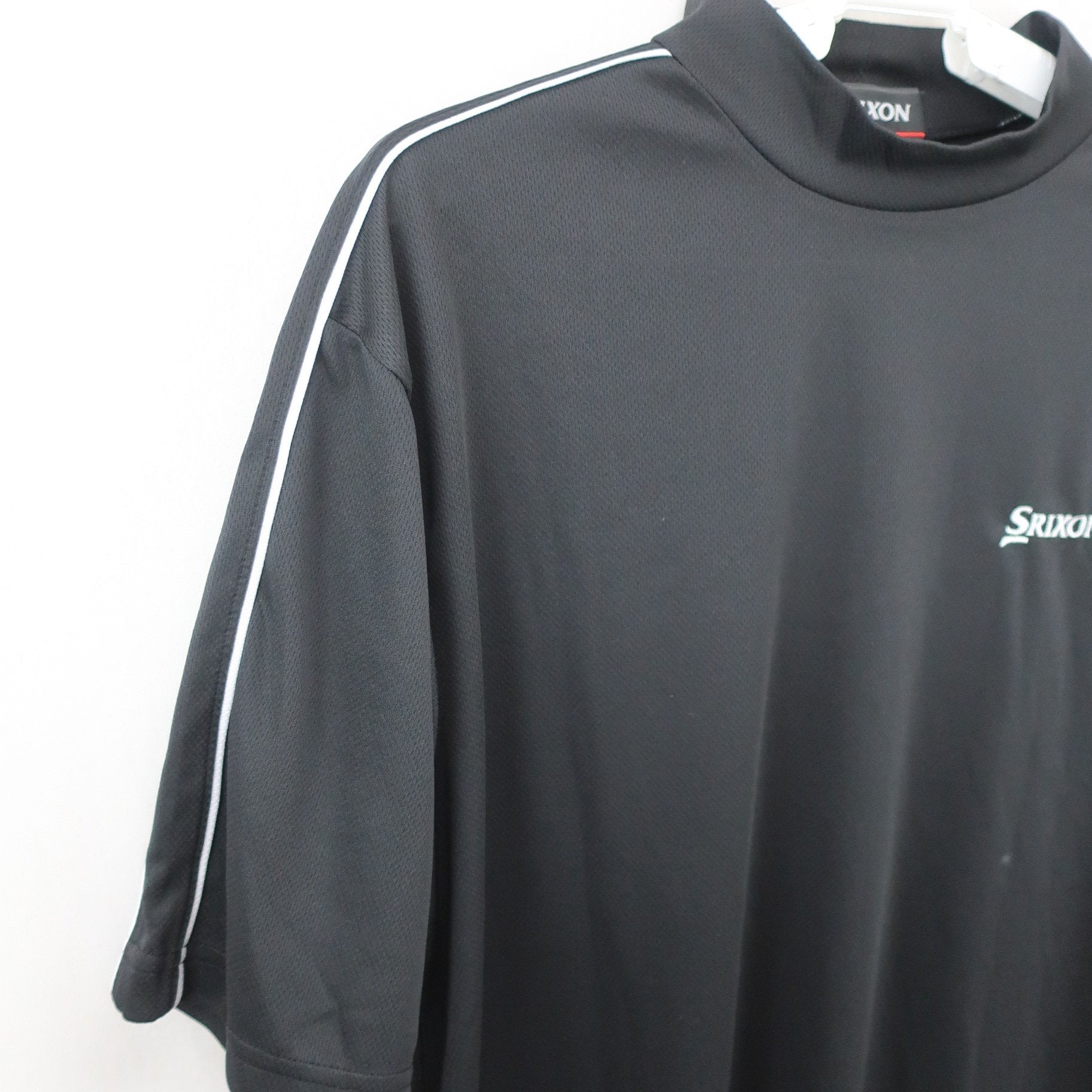 SRIXON(スリクソン) 半袖モックネックシャツ 黒 メンズ M~L A