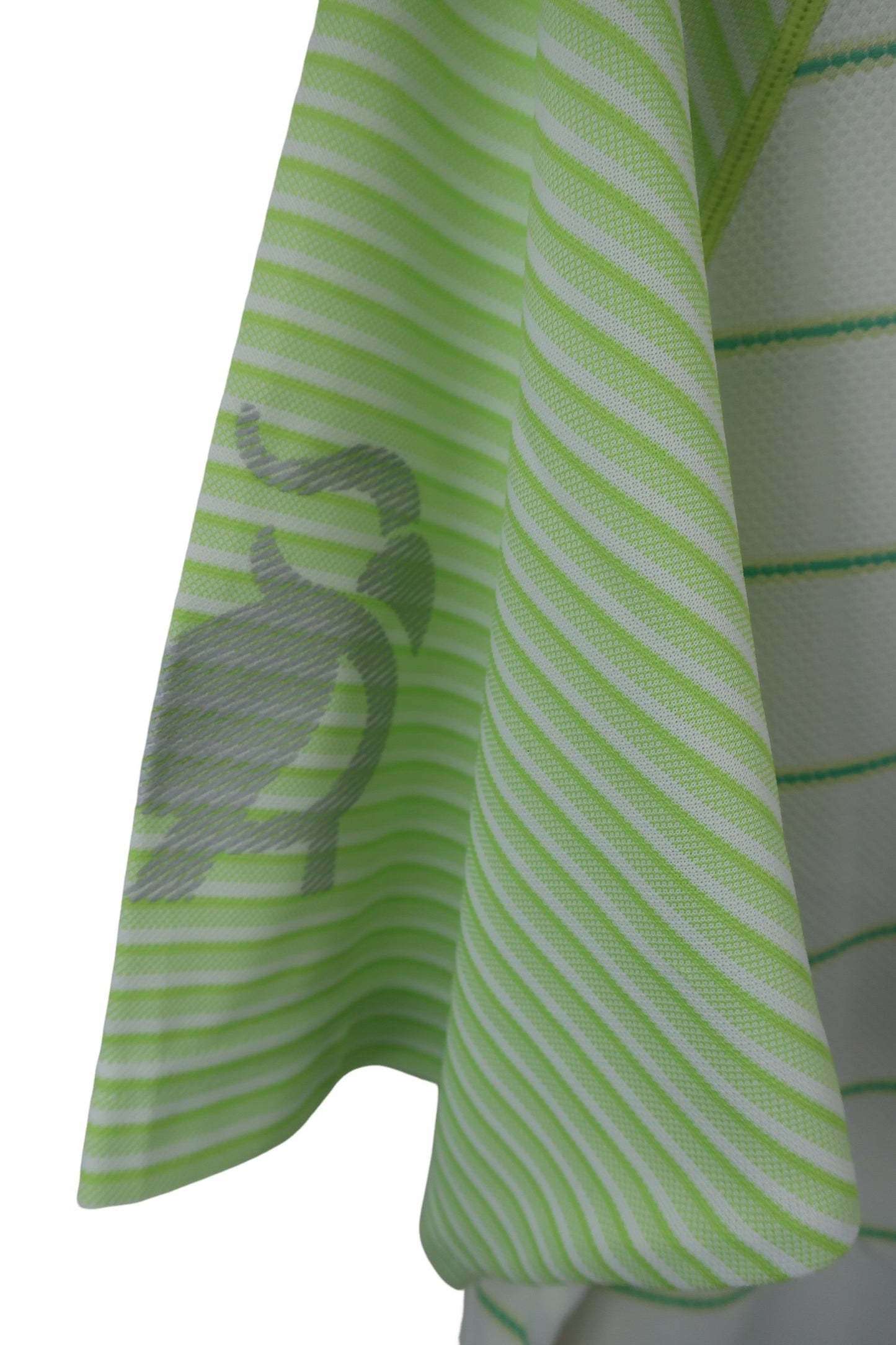 PARADISO(パラディーゾ) ハーフジップシャツ 黄緑白 メンズ M A