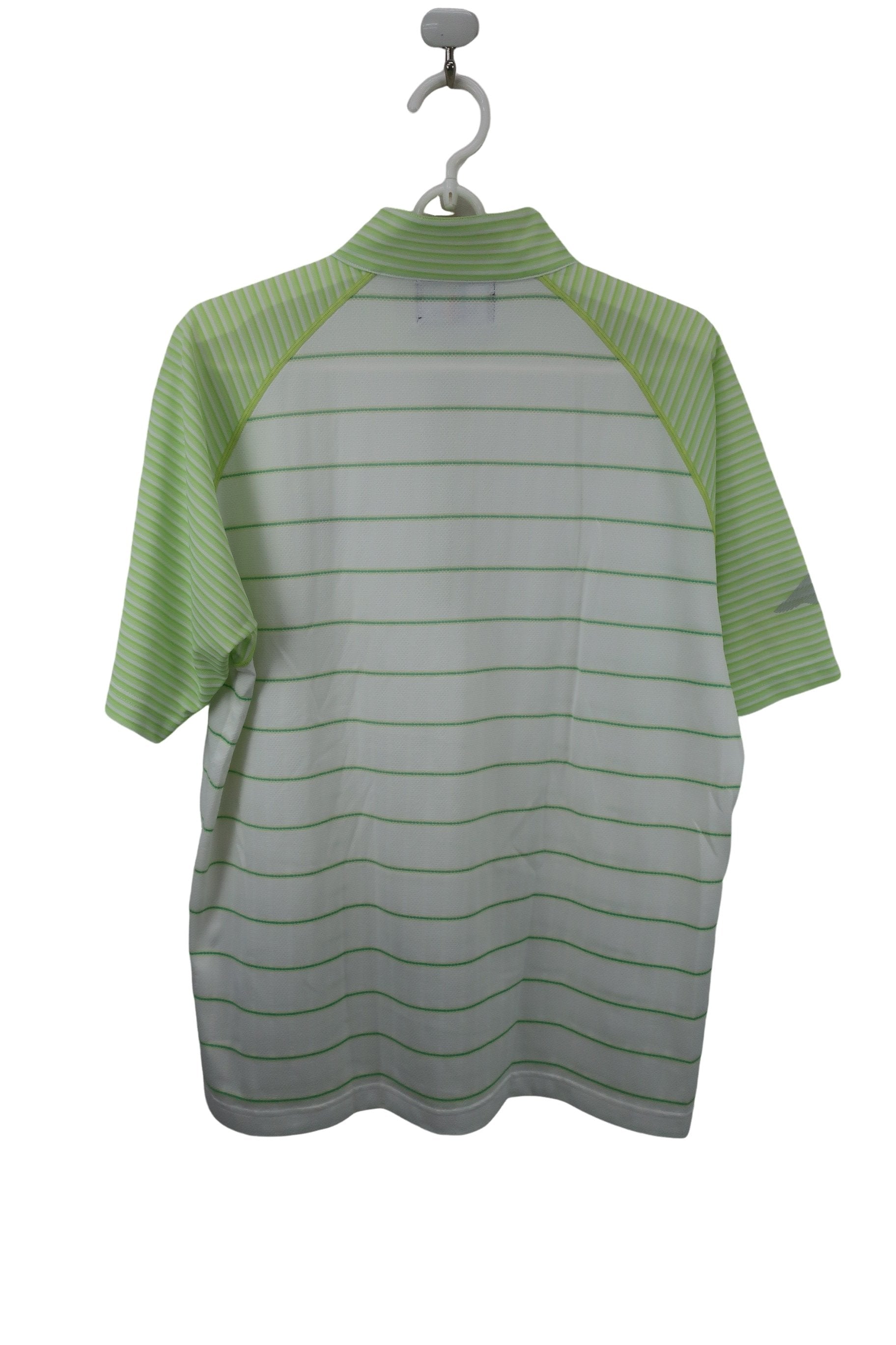 PARADISO(パラディーゾ) ハーフジップシャツ 黄緑白 メンズ M A