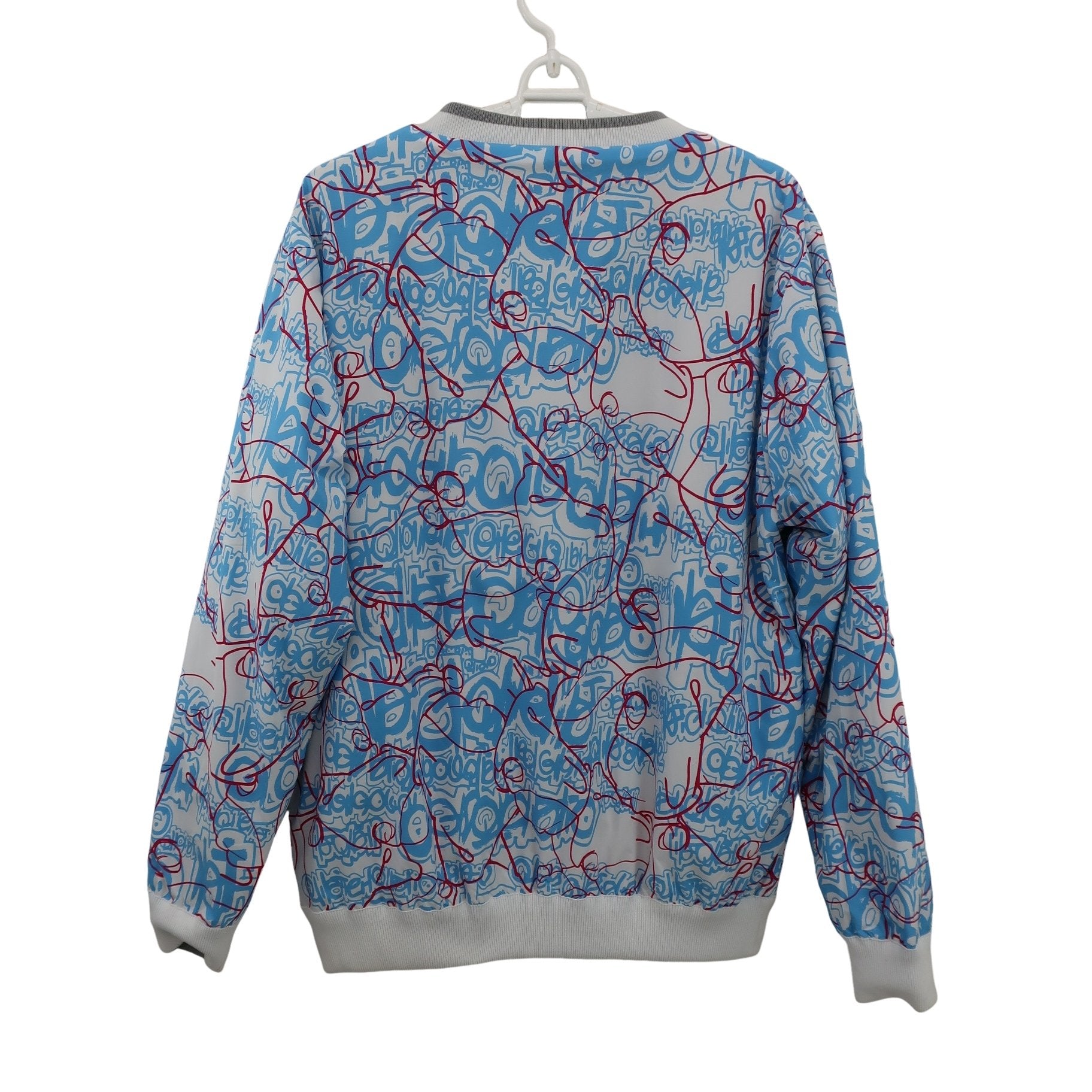 Munsingwear(マンシングウェア) リバーシブルスニード 白水色総柄 / グレー メンズ LL ラファエル・ランフランコ コラボ A