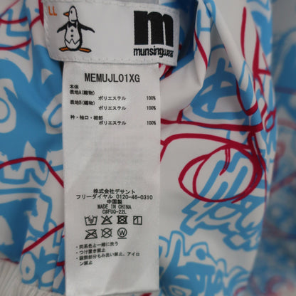 Munsingwear(マンシングウェア) リバーシブルスニード 白水色総柄 / グレー メンズ LL ラファエル・ランフランコ コラボ A