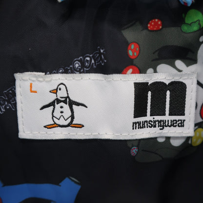 Munsingwear(マンシングウェア) ダウンベスト 白水色総柄 メンズ L ラファエル・ランフランコ コラボ B