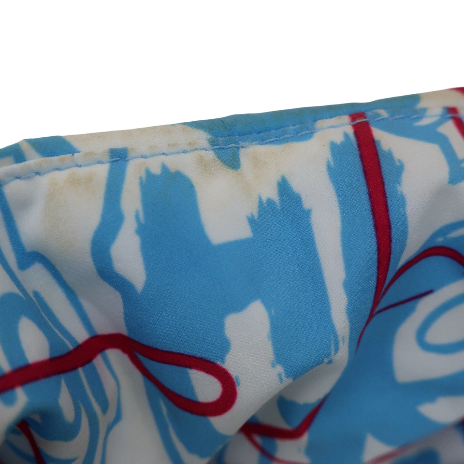 Munsingwear(マンシングウェア) ダウンベスト 白水色総柄 メンズ L ラファエル・ランフランコ コラボ B