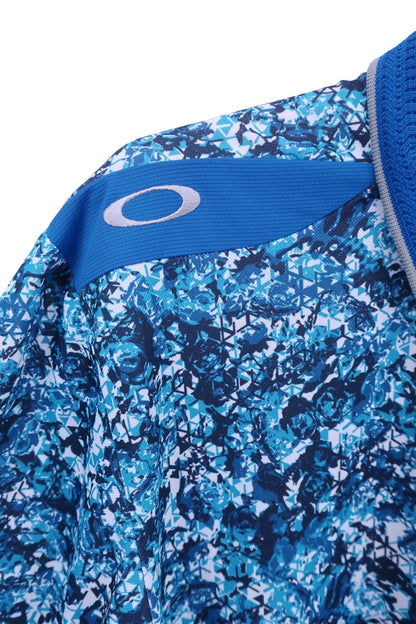 OAKLEY(オークリー) ポロシャツ 青総柄 メンズ M A