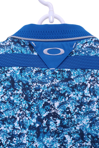 OAKLEY(オークリー) ポロシャツ 青総柄 メンズ M A