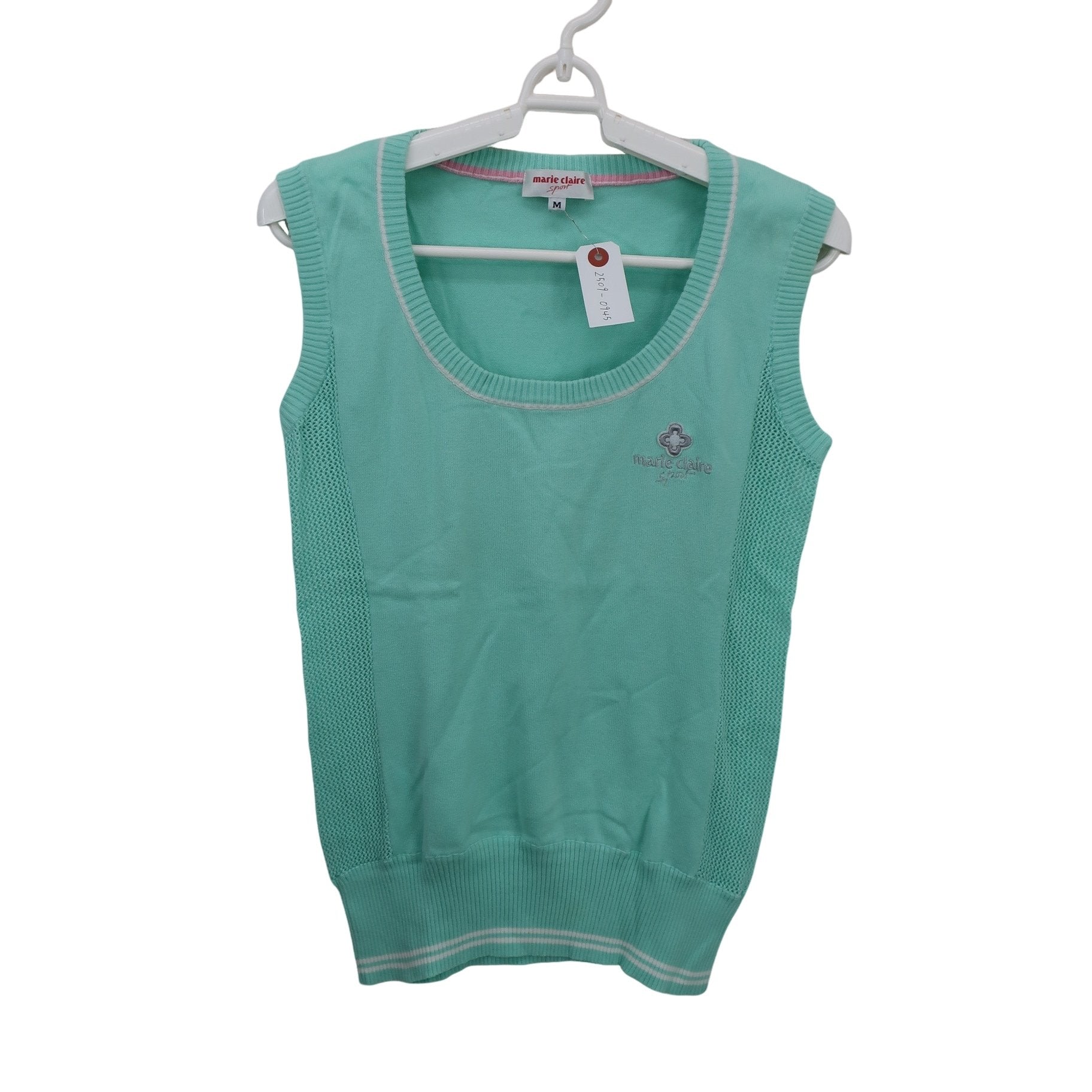 marie claire sport(マリ・クレール・スポーツ) ニットベスト ミントグリーン レディース M A
