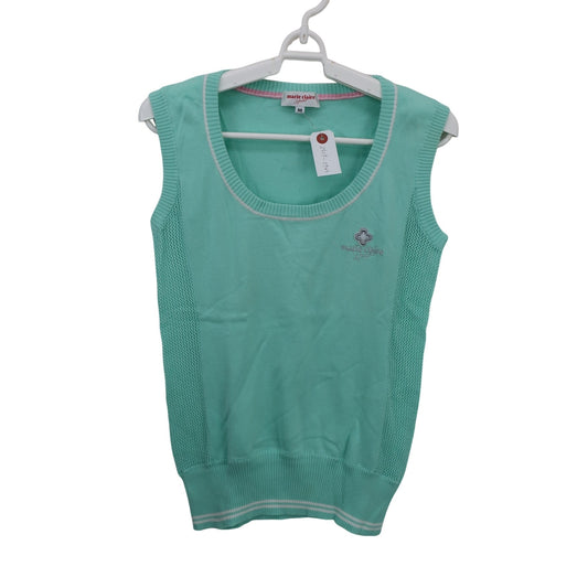 marie claire sport(マリ・クレール・スポーツ) ニットベスト ミントグリーン レディース M A