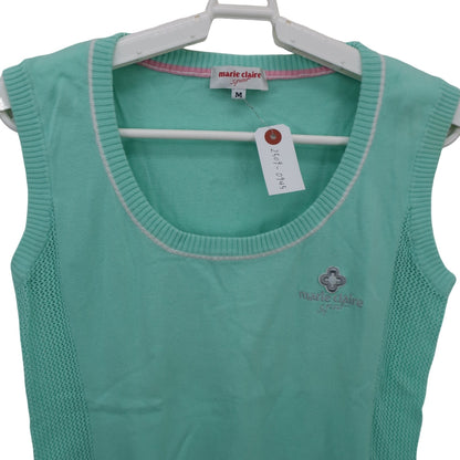 marie claire sport(マリ・クレール・スポーツ) ニットベスト ミントグリーン レディース M A