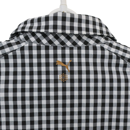 PUMA GOLF(プーマゴルフ) ワンピース 白黒チェック レディース M A