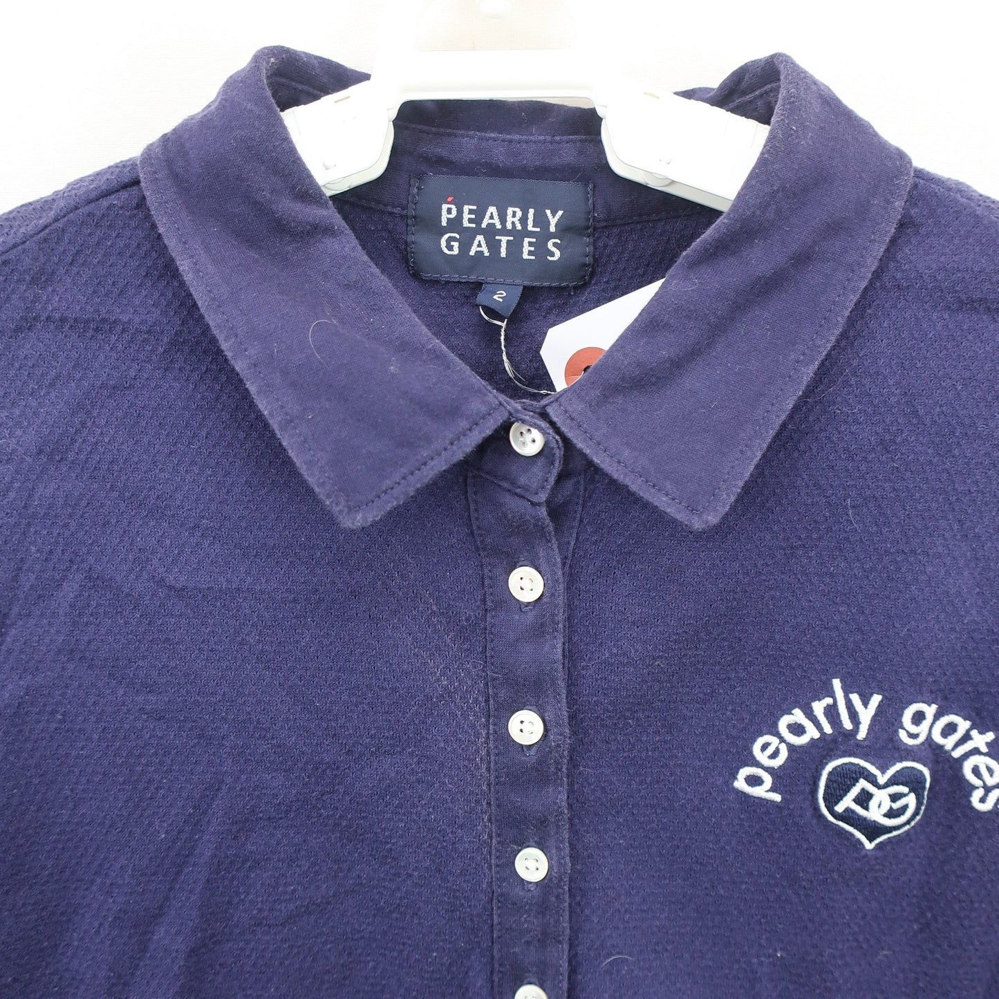 PEARLY GATES(パーリーゲイツ) ポロシャツ ネイビー レディース 2 055-260198 B