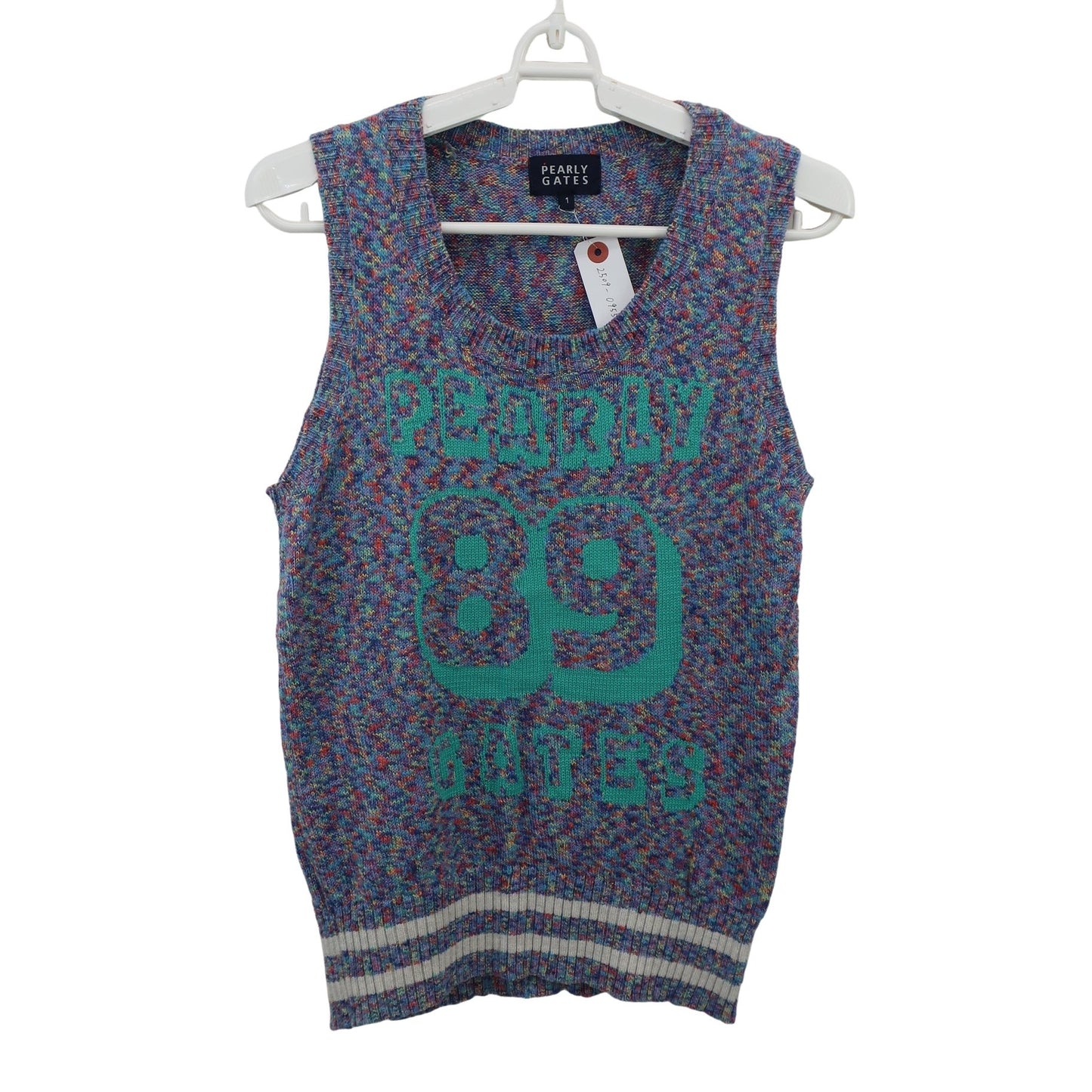 PEARLY GATES(パーリーゲイツ) ニットベスト 青系カラフル レディース 1 055-173332 B