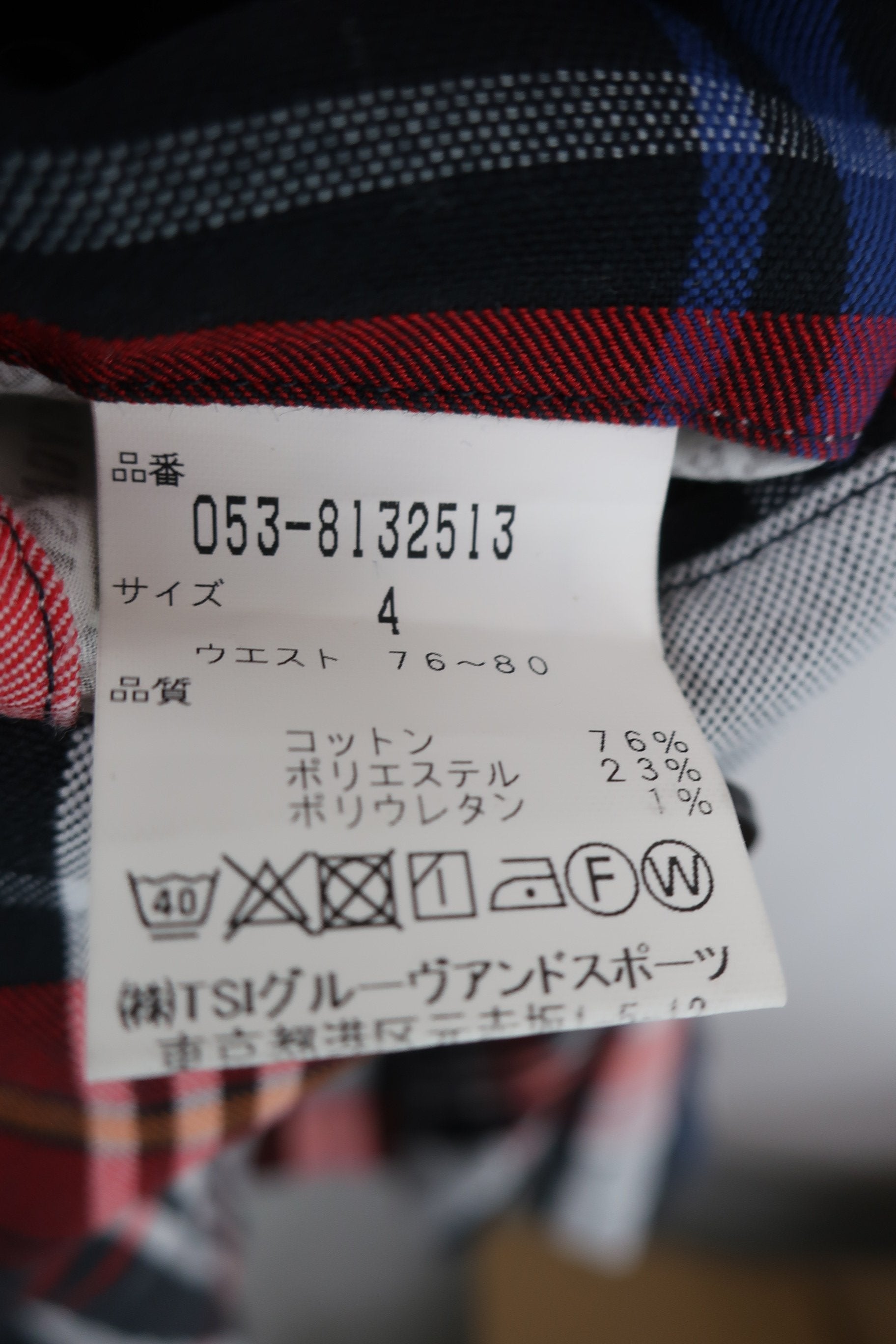 PEARLY GATES(パーリーゲイツ) ハーフパンツ 青系チェック柄 メンズ 4 053-8132513 B