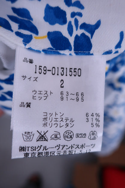 MASTER BUNNY EDITION(マスターバニーエディション) パンツ 白青総柄 レディース 2 159-0131550 A
