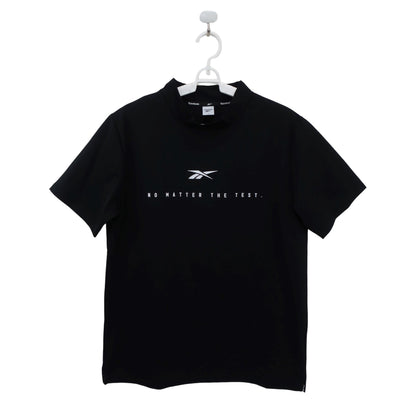 Reebok(リーボック) 半袖モックネックシャツ 黒 メンズ L S