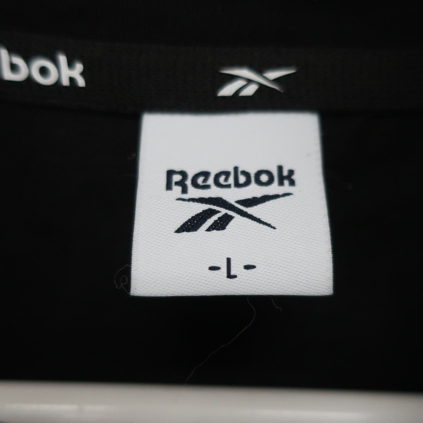 Reebok(リーボック) 半袖モックネックシャツ 黒 メンズ L S