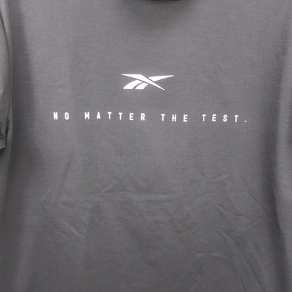 Reebok(リーボック) 半袖モックネックシャツ 黒 メンズ L S