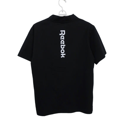 Reebok(リーボック) 半袖モックネックシャツ 黒 メンズ L S