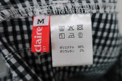 marie claire sport(マリ・クレール・スポーツ) スカート 白黒チェック レディース M A