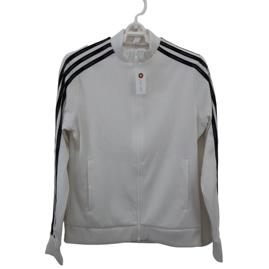 adidas(アディダス) トラックジャケット 白黒 レディース M A