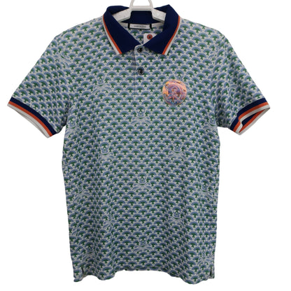 MARK&LONA(マークアンドロナ) ポロシャツ 白緑水色 メンズ 46 MLM-0A-AP10 A