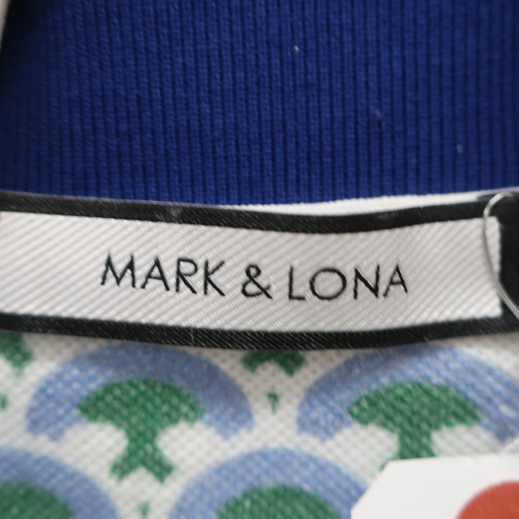 MARK&LONA(マークアンドロナ) ポロシャツ 白緑水色 メンズ 46 MLM-0A-AP10 A