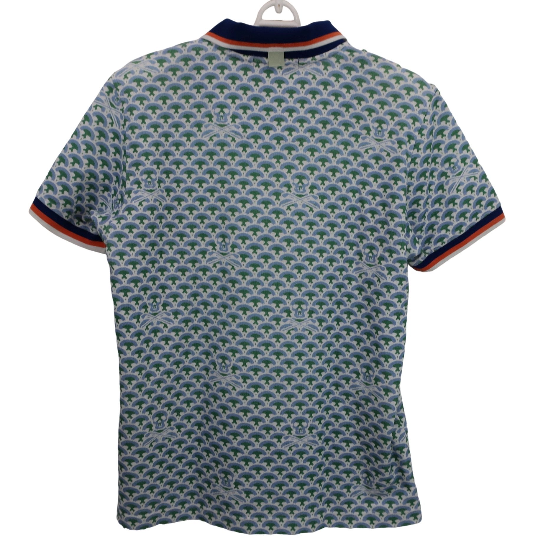 MARK&LONA(マークアンドロナ) ポロシャツ 白緑水色 メンズ 46 MLM-0A-AP10 A