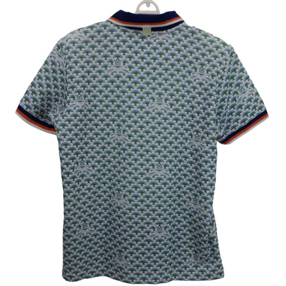 MARK&LONA(マークアンドロナ) ポロシャツ 白緑水色 メンズ 46 MLM-0A-AP10 A