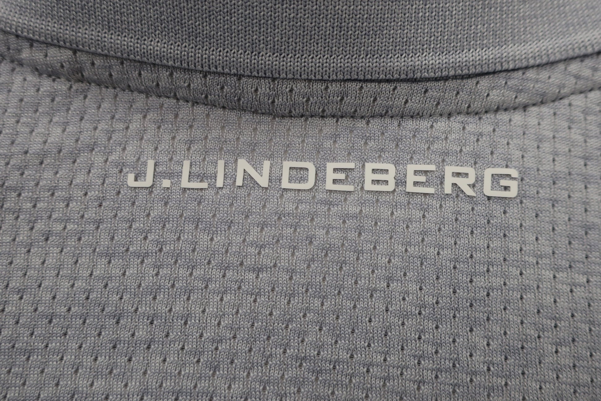 J.LINDEBERG(ジェイ リンドバーグ) 長袖ポロシャツ 薄グレー メンズ M A