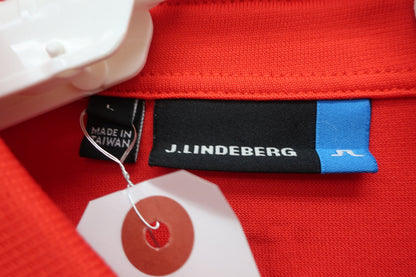J.LINDEBERG(ジェイ リンドバーグ) ポロシャツ 赤 メンズ L A